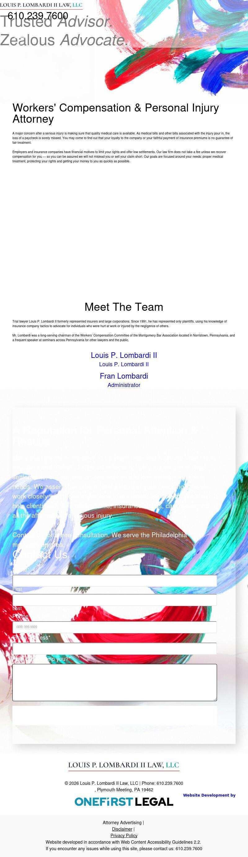 Louis P. Lombardi II & Associates, P.C. - Chalfont PA Lawyers