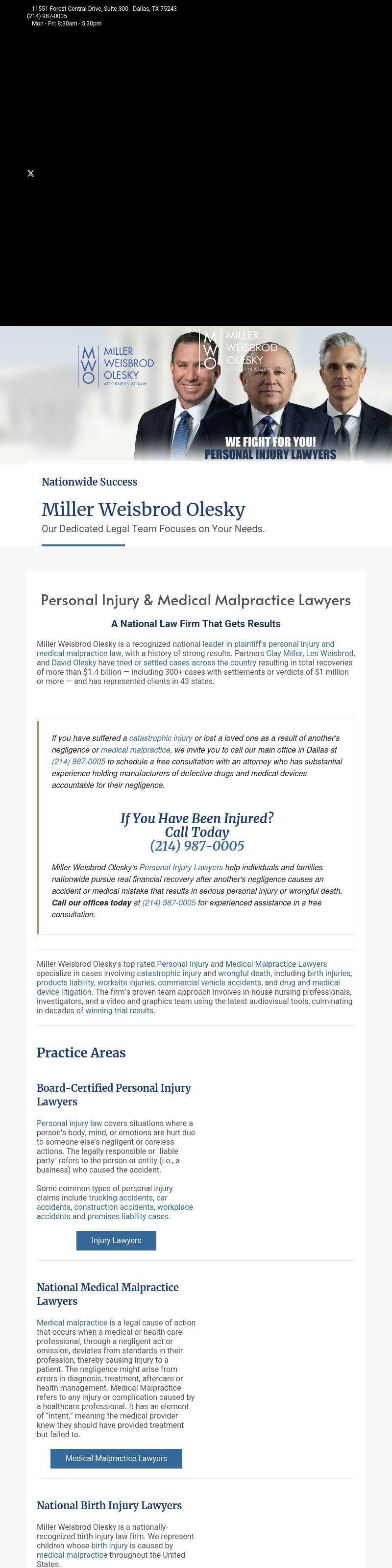 Miller Weisbrod LLP - Dallas TX Lawyers