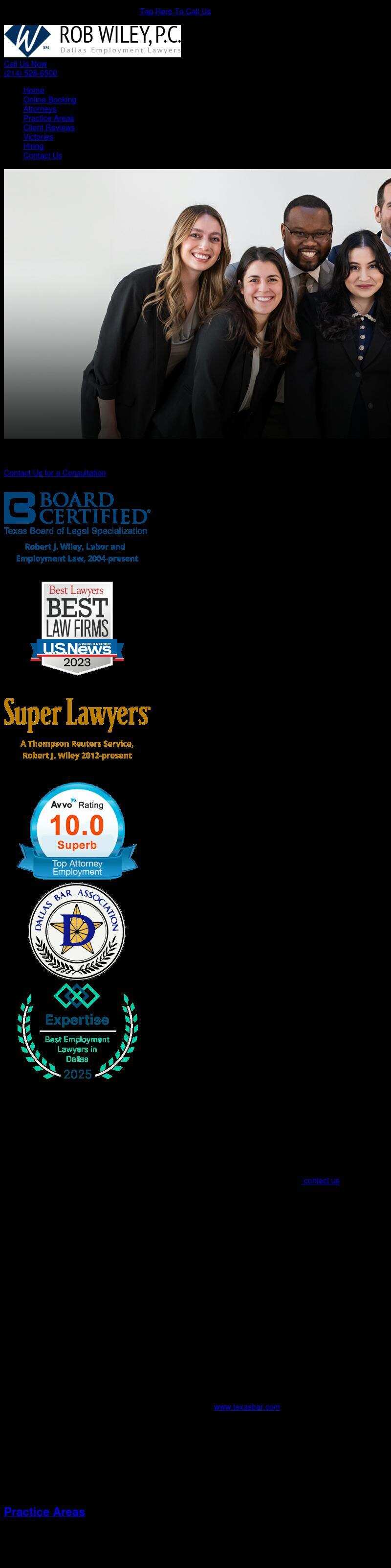 Rob Wiley, P.C. - Dallas TX Lawyers