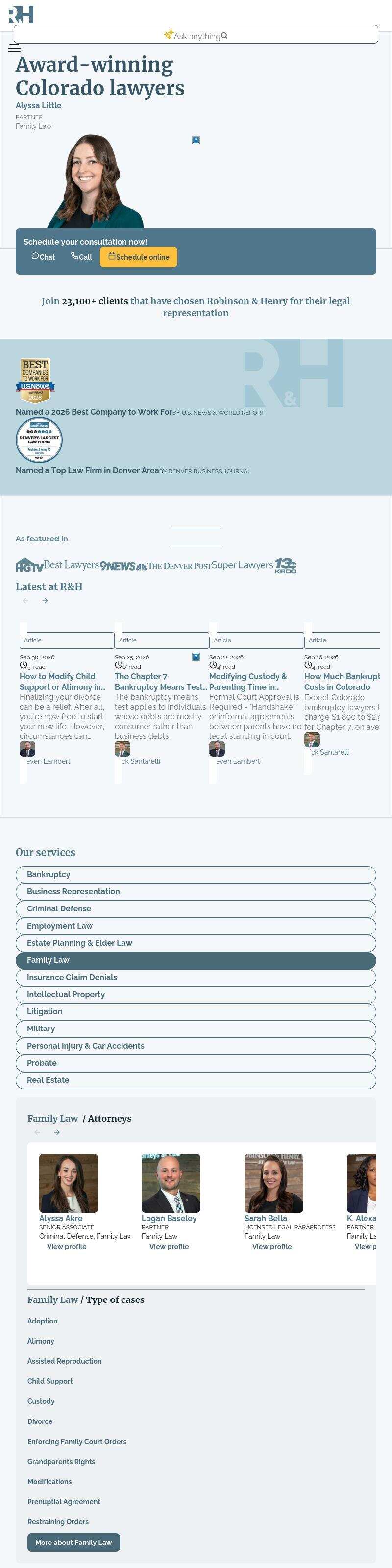 Robinson & Henry, P.C. - Castle Rock CO Lawyers