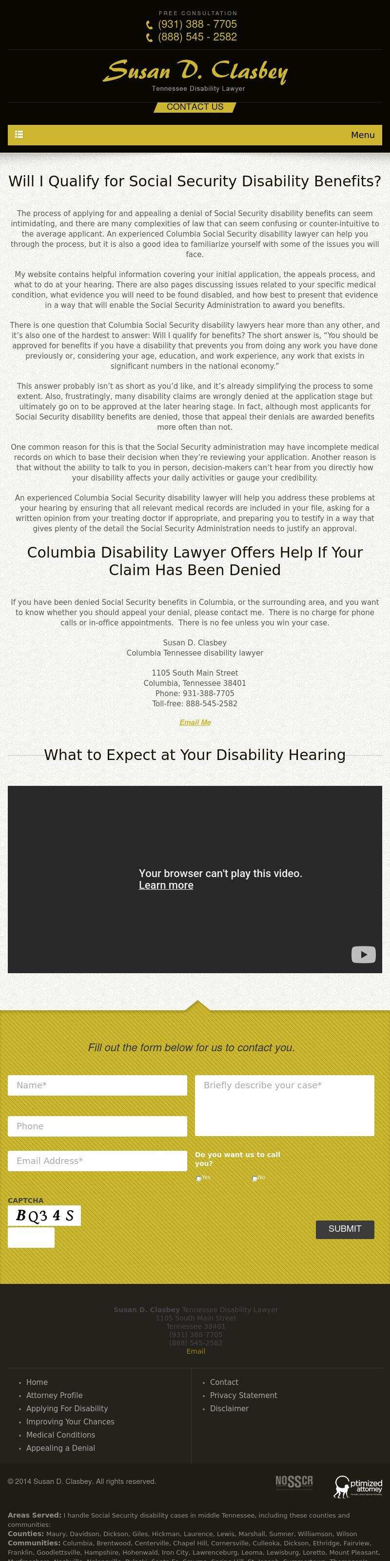 Susan D. Clasbey - Columbia TN Lawyers
