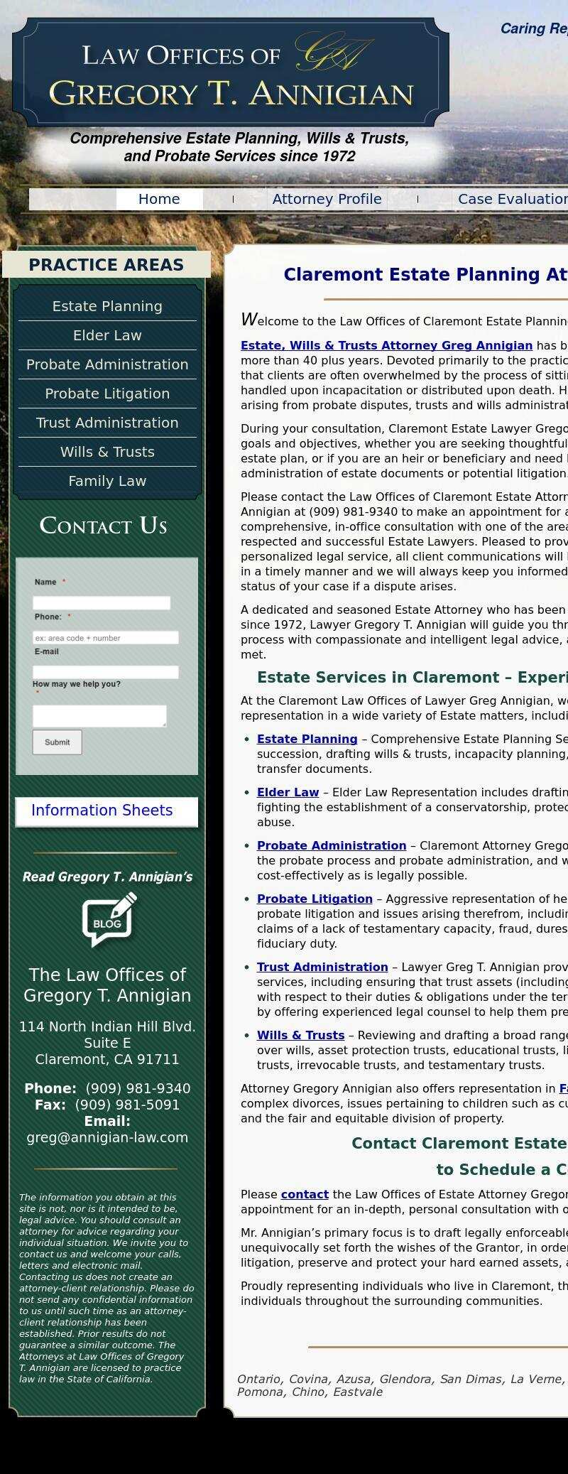The Annigian Law Offices - Claremont CA Lawyers