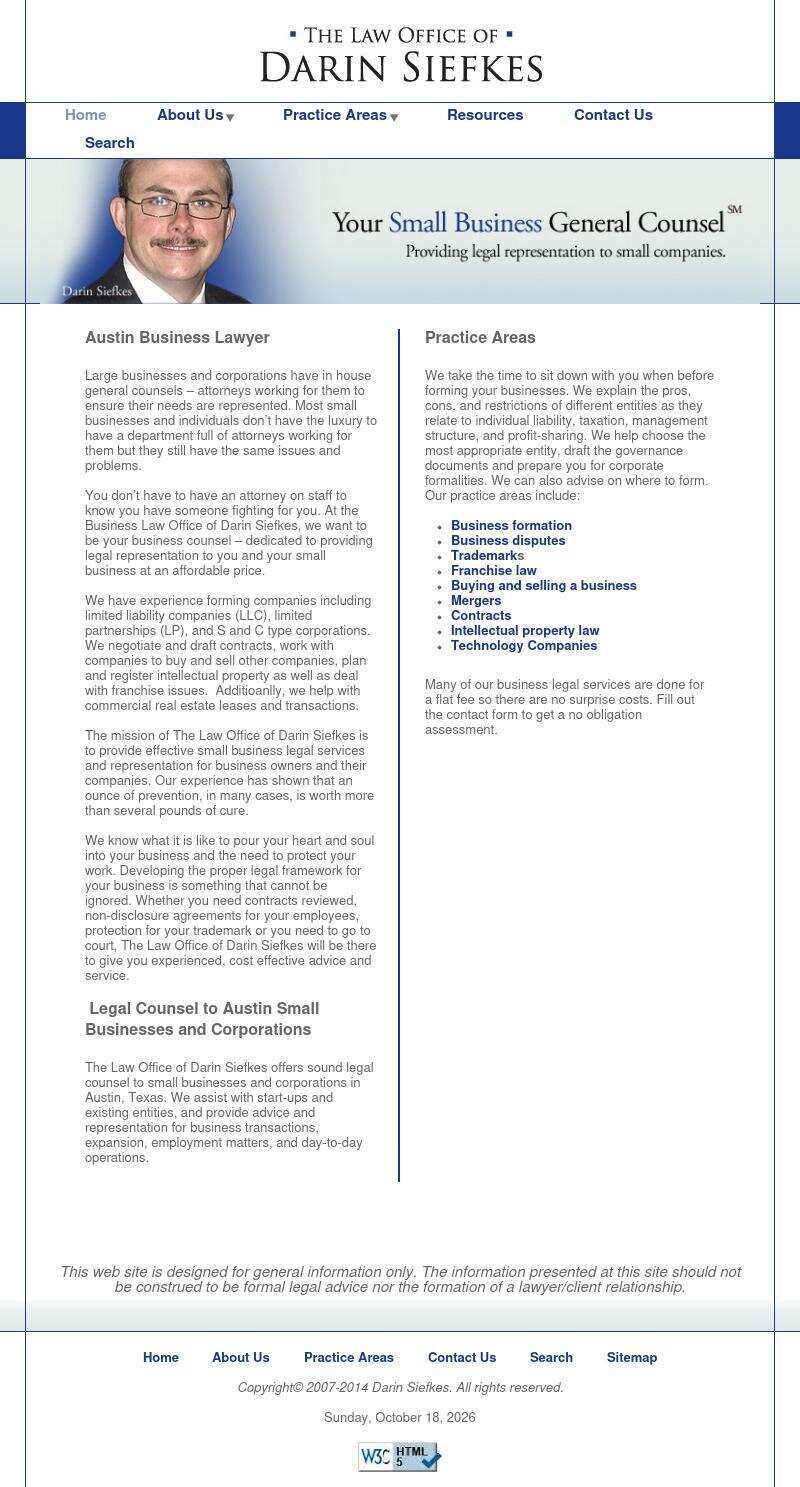The Law Office of Darin Siefkes, PLLC - Austin TX Lawyers