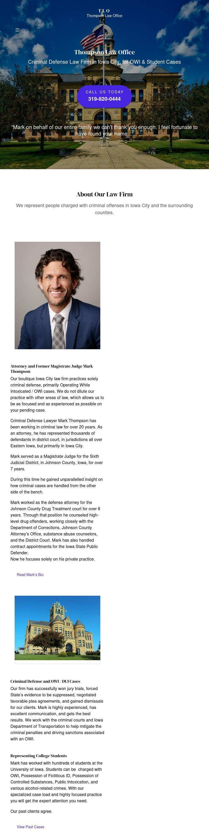 Thompson Law Office - Iowa City IA Lawyers