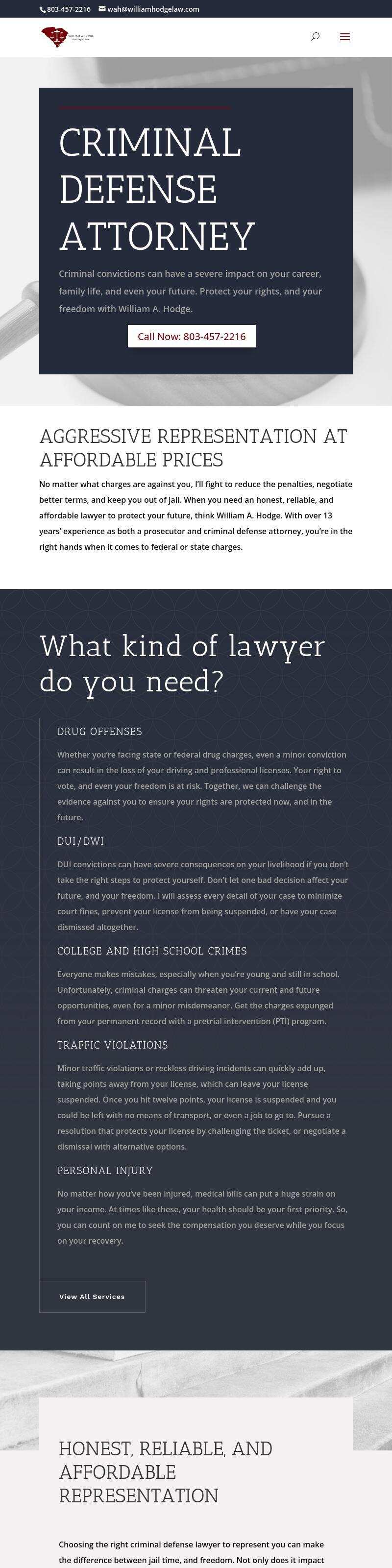 William A. Hodge, Attorney at Law - Columbia SC Lawyers